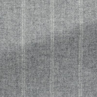 Suit - Stone Grey Wool-Cashmere with Chalk Stripe 5942 OMJ Clothing