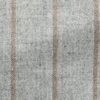 Suit - Stone Grey Alpaca Wool Blend with Cinnamon Stripe 5943 OMJ Clothing