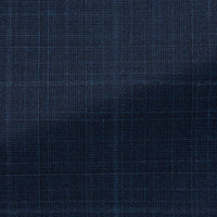 Suit - Loro Piana Neopolitan Blue Wool with Micro-Check 5957