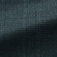 Suit - Loro Piana Bottle Green Natural Stretch s120 Wool with Blue Glencheck 5963 OMJ Clothing