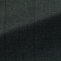 Suit - Loro Piana Dark Green s130 Wool with Subtle Glencheck and Windowpane 5965