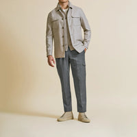 Sport Coat - Loro Piana Sand Wool Flannel 9055 OMJ Clothing