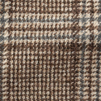 Sport Coat - Mixed Brown-Grey Stretch Wool-Alpaca Blend Glen check 9084 OMJ Clothing