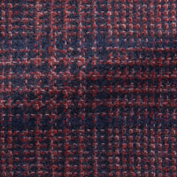 Sport Coat - Berry Red-Dark Blue Wool-Silk Cashmere Houndstooth 9094 OMJ Clothing