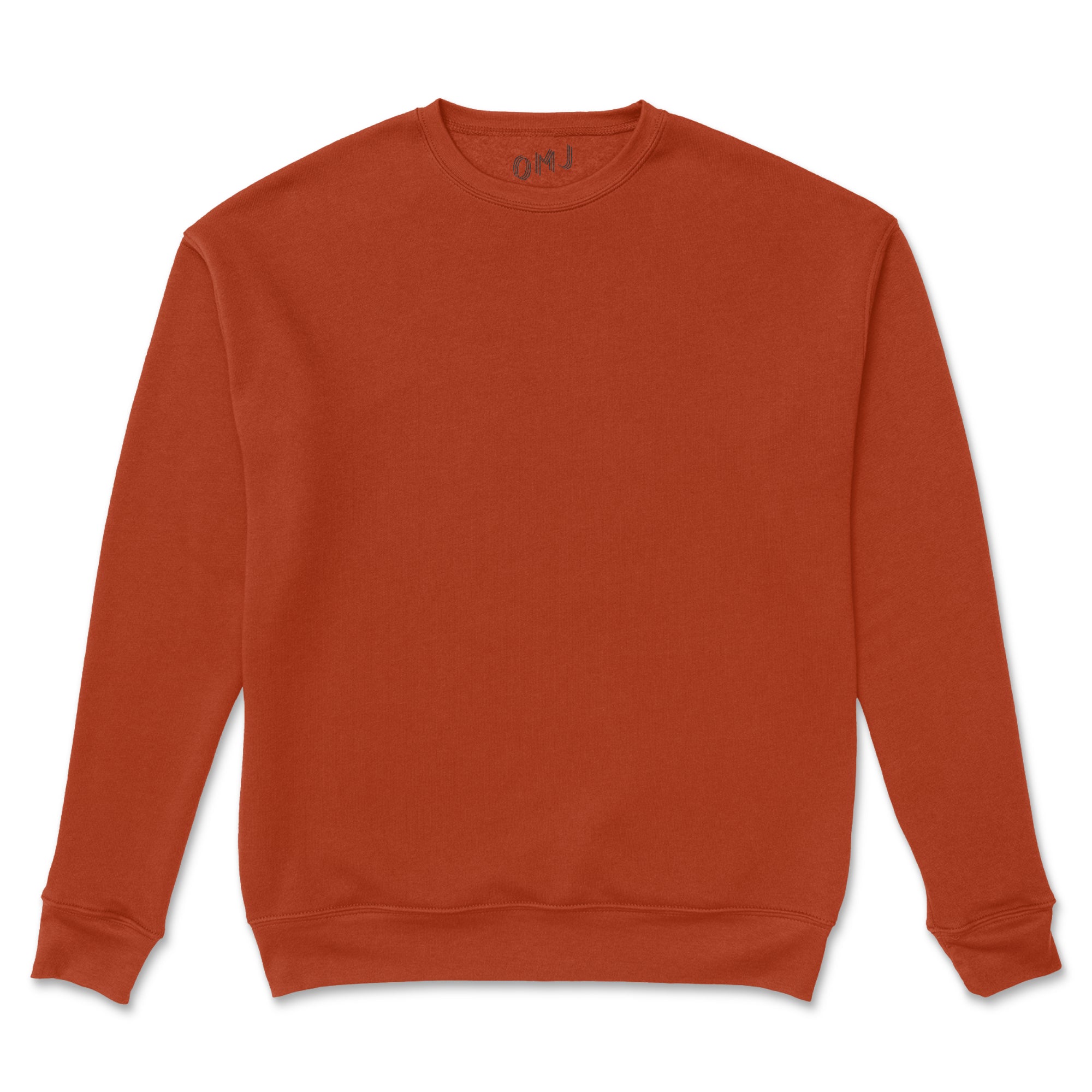 Burnt Orange Crewneck Sweatshirt – OMJ Clothing