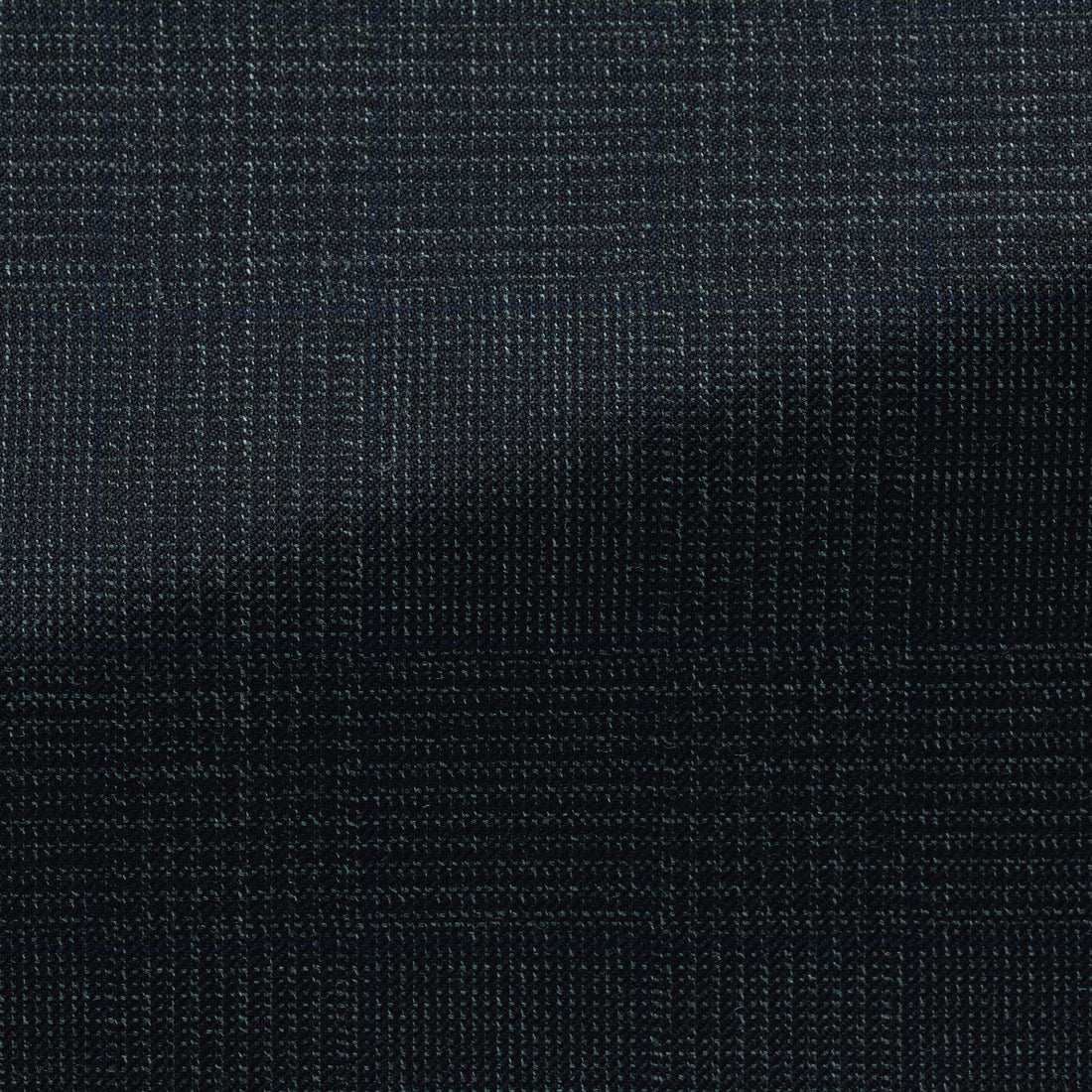 Suit - Loro Piana Dark Green Wool Glencheck with Blue Overcheck 5931