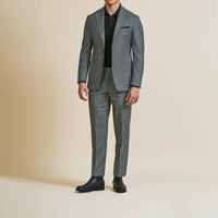 Suit - Loro Piana Black-White Wool Cashmere Micro-Houndstooth 5938