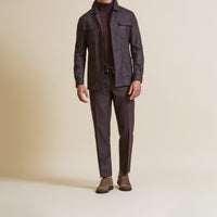 Suit - Loro Piana Merlot Natural Stretch s120 Wool Glencheck 5945