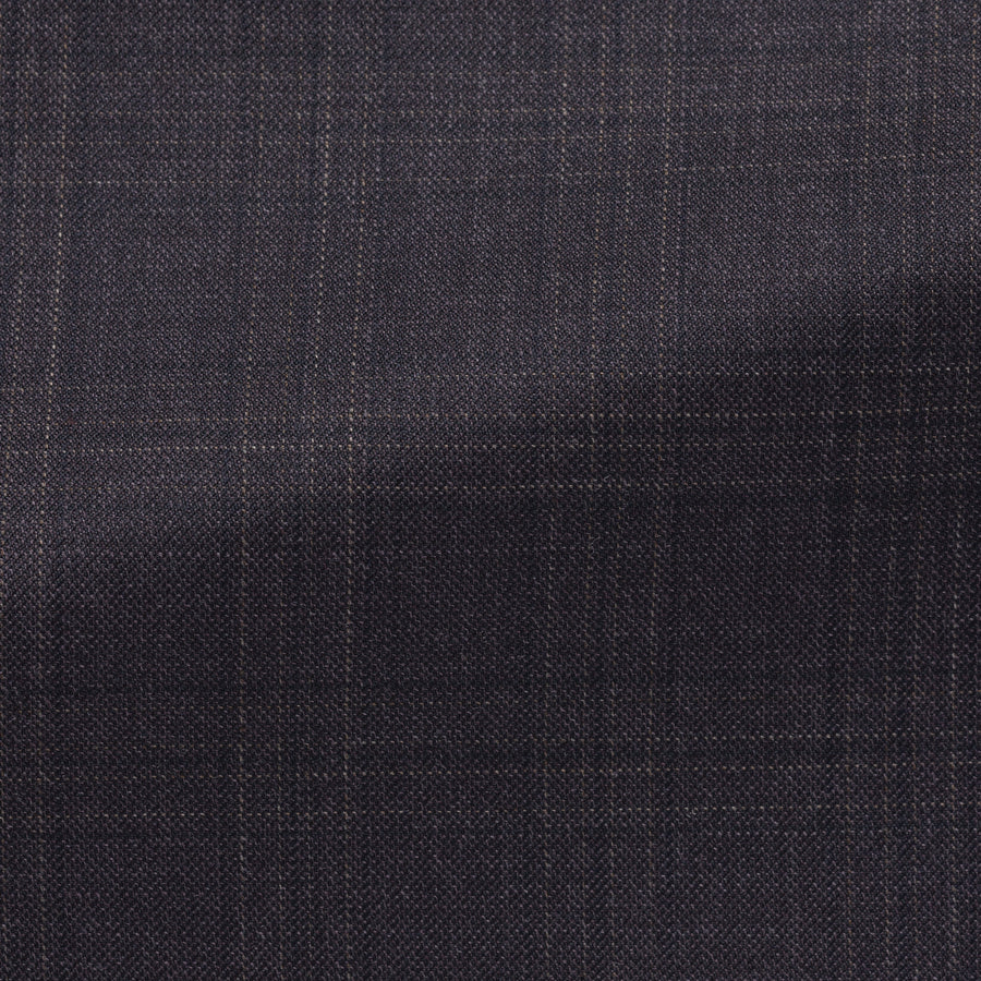 Suit - Merlot s130 Wool Sharskin with Check 5947