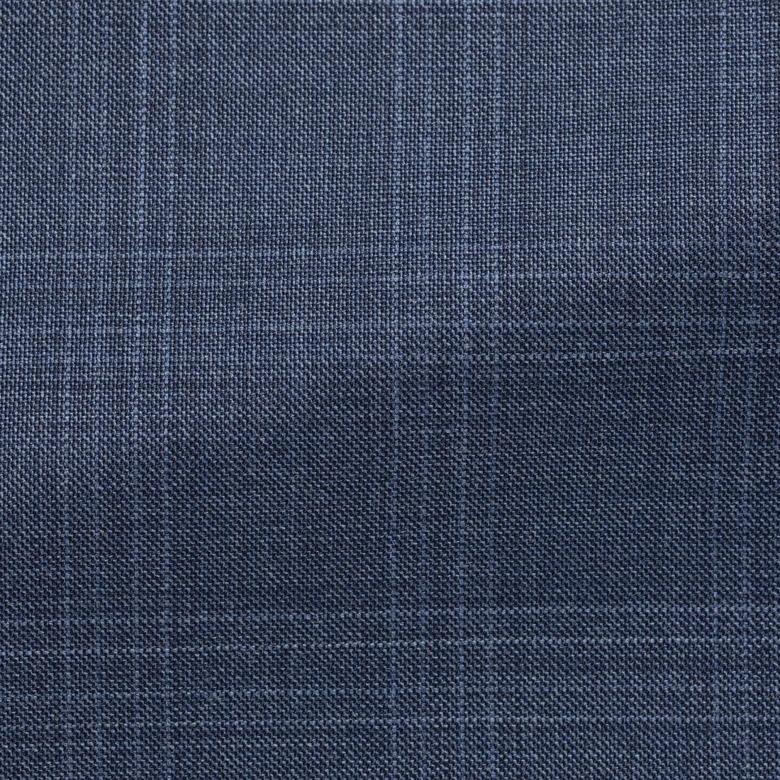 Suit - Loro Piana Slate Blue Wool Sharkskin with Check 5956