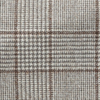 Sport Coat - Taupe Alpaca-Wool-Blend Houndstooth with Brown Overcheck 9058